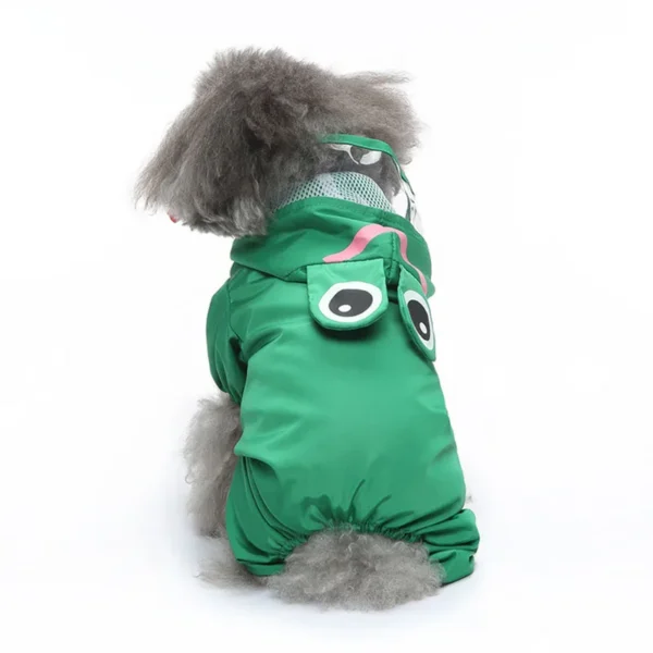 New Pet Four Legged Raincoat Printed with Animal Shape and Pattern Corgi Waterproof Windproof Hooded Poncho Dog Outdoor Clothing - Image 5