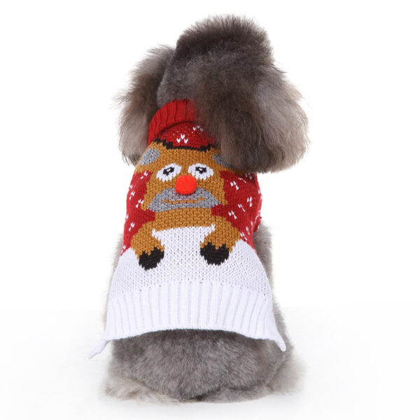Pet Sweater Elk Pattern Pet Sweater Dog Pet Clothing Autumn/Winter Pet Sweater - Image 3
