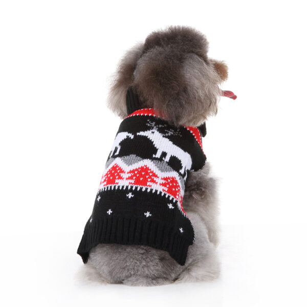 Pet Sweater Elk Pattern Pet Sweater Dog Pet Clothing Autumn/Winter Pet Sweater - Image 4